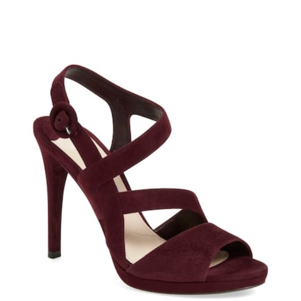 Authentic Prada Burgundy/Purple Soft Leather Heels